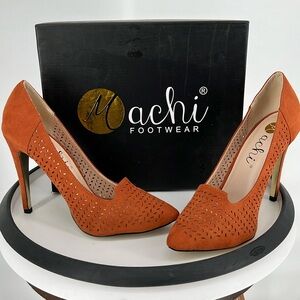MACHI‎ VEGAN SUEDE HEELS